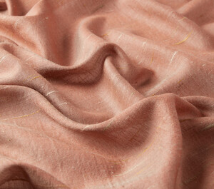 New Copper Shantung Wool Silk Scarf - Thumbnail