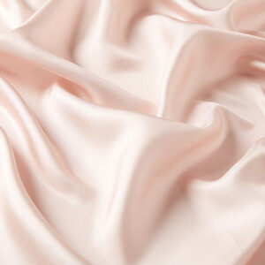 New Pink Plain Silk Twill Scarf - Thumbnail