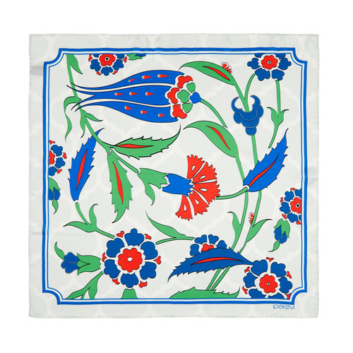 Nicaea Satin Silk Pocket Square Model 03