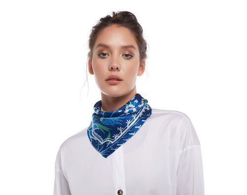 Nicaea Satin Silk Pocket Square Model 06