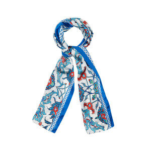 Nicaea Satin Silk Scarf Model 01 - Thumbnail