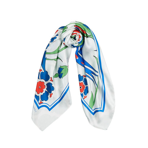 Nicaea Satin Silk Scarf Model 03