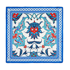 ipekevi - منديل حرير ساتان إزنيك نيقيا موديل 01 ipekevi - منديل حرير ساتان إزنيك نيقيا موديل 01