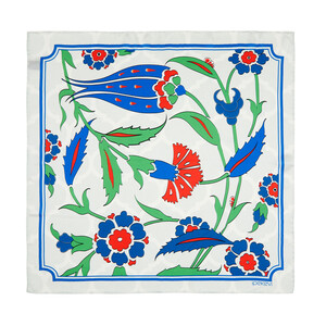 ipekevi - منديل حرير ساتان إزنيك نيقيا موديل 03 ipekevi - منديل حرير ساتان إزنيك نيقيا موديل 03