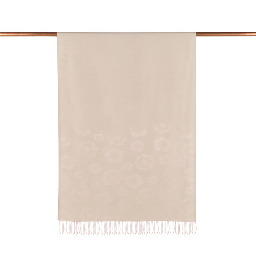 Nile Green Violet Jacquard Silk Scarf