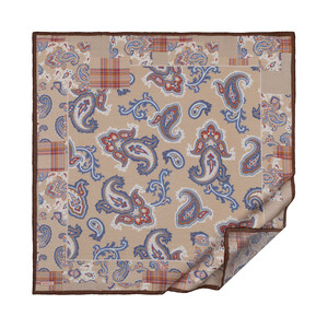 ipekevi - Nohut Patchwork Desenli Tensel Eşarp
