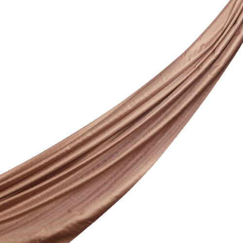 Nude Band Stripe Silk Scarf
