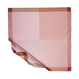 Nude Block Frame Silk Scarf - Thumbnail