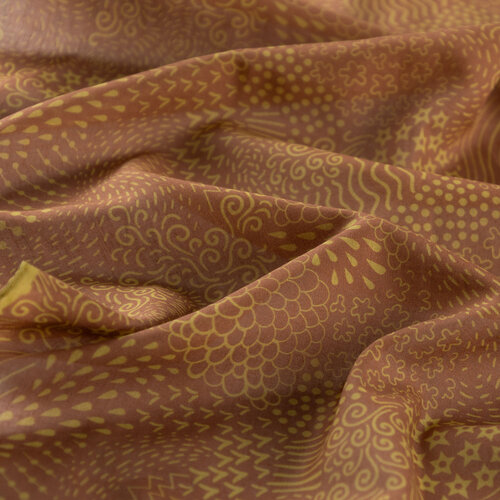 Nude Ethnic Harmony Print Cotton Scarf