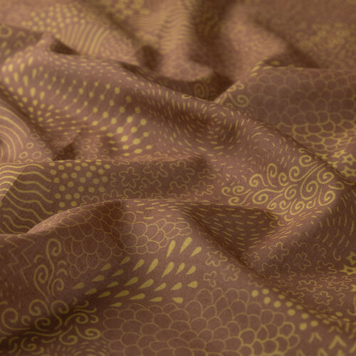 Nude Ethnic Harmony Print Cotton Scarf