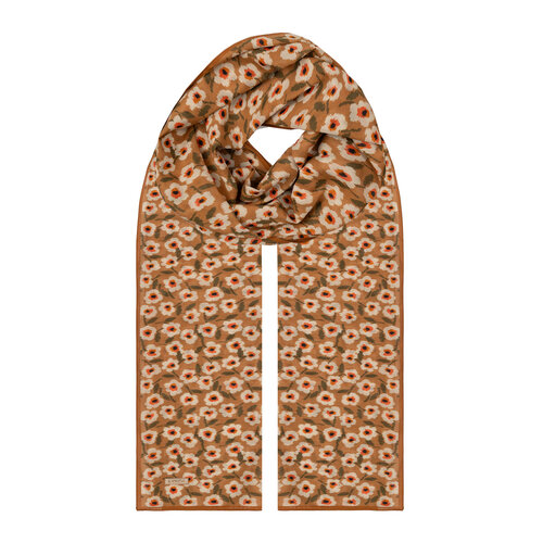 Nude Spring Flowers Cotton Scarf