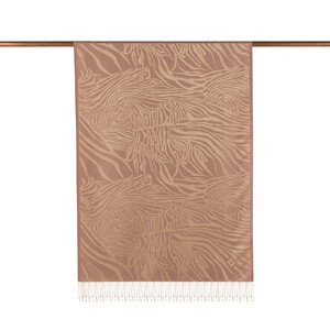 ipekevi - Nude Zebra Jacquard Silk Scarf (1)