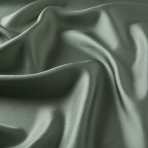 Oasis Green Plain Silk Twill Scarf - Thumbnail