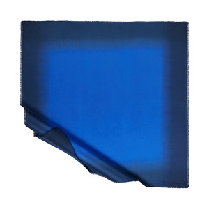 Ocean Blue Gradient Silk Scarf - Thumbnail