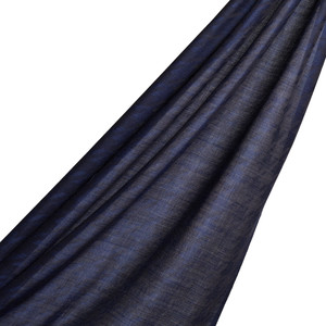 Ocean Blue Houndstooth Patterned Scarf - Thumbnail
