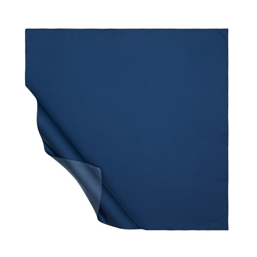 Ocean Blue Plain Silk Twill Scarf