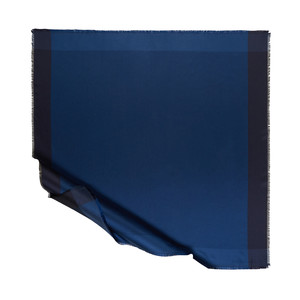 Ocean Blue Silk Twill Scarf - Thumbnail