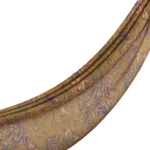 Oil Green Breeze Print Tencel Scarf