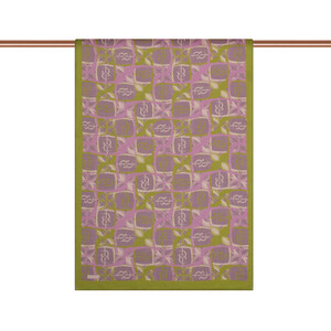 ipekevi - Oil Green Lilac Mono Loop Tencel Scarf (1)