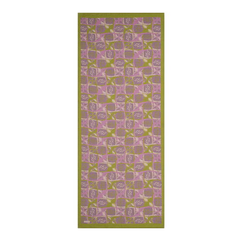 Oil Green Lilac Mono Loop Tencel Scarf 