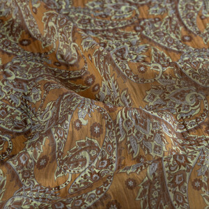 ipekevi - Oil Green Mezopotamya Model 03 Print Tencel Scarf (1)