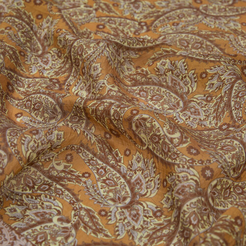 Oil Green Mezopotamya Model 03 Print Tencel Scarf