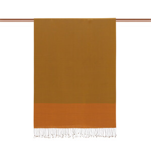 Oil Green Reversible Silk Scarf - Thumbnail