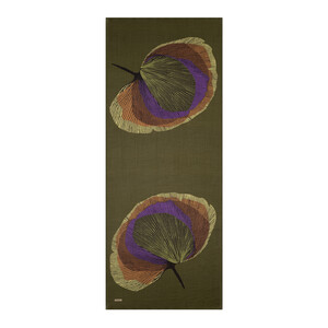 Oil Green Silk Tree Pattern Tencel Scarf - Thumbnail