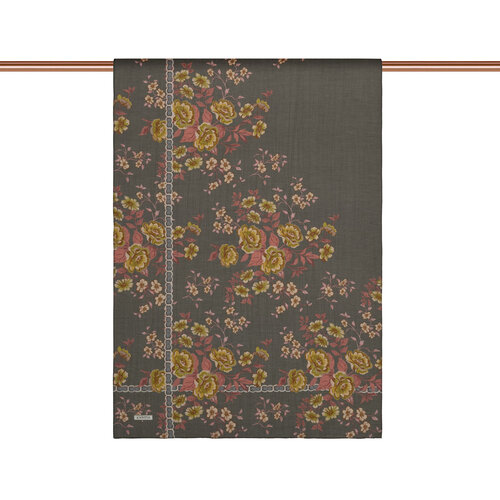 Oil Green Spring Frame Print Tencel Scarf