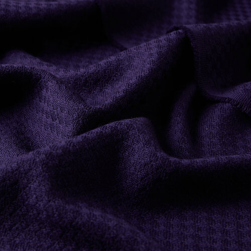 وشاح صوف رجالي نقشة مربعات لون أزرق