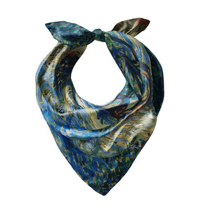 Olive Trees Satin Silk Pocket Square - Thumbnail