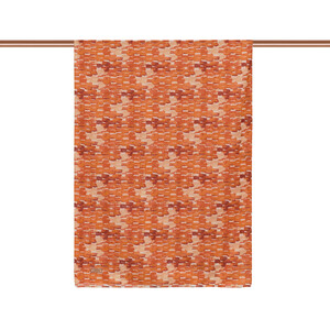 ipekevi - Orange Abstract Chain Cotton Scarf (1)