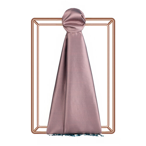 Orange Flower Reversible Silk Scarf