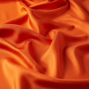 Orange Frame Silk Twill Scarf - Thumbnail