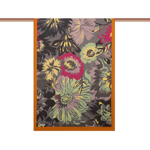 ipekevi - Orange Nihavent Print Tencel Scarf (1)