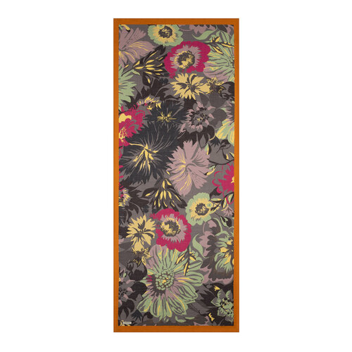 Orange Nihavent Print Tencel Scarf