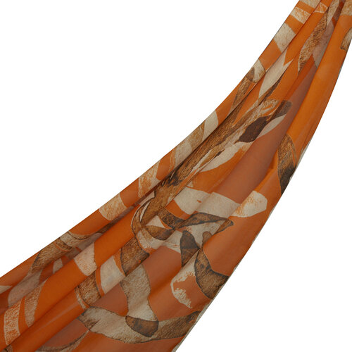 Orange Palmaria Cotton Scarf