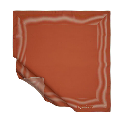 Orange Prive Twill Scarf 