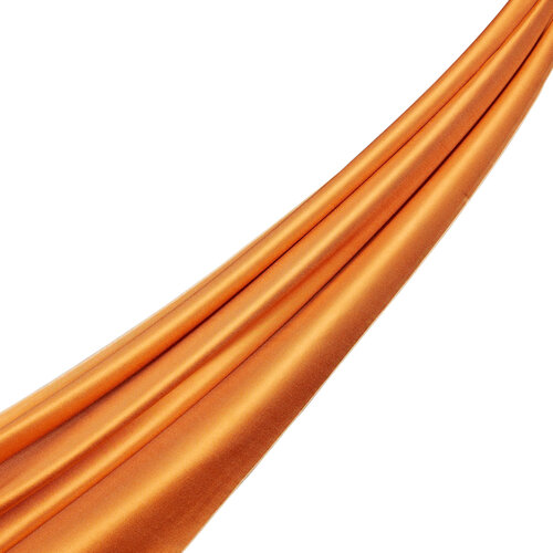 Orange Reversible Silk Neck Scarf