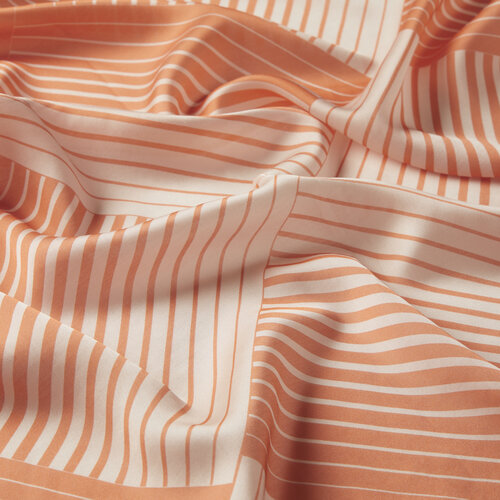 Orange Scan Print Cotton Rayon Scarf
