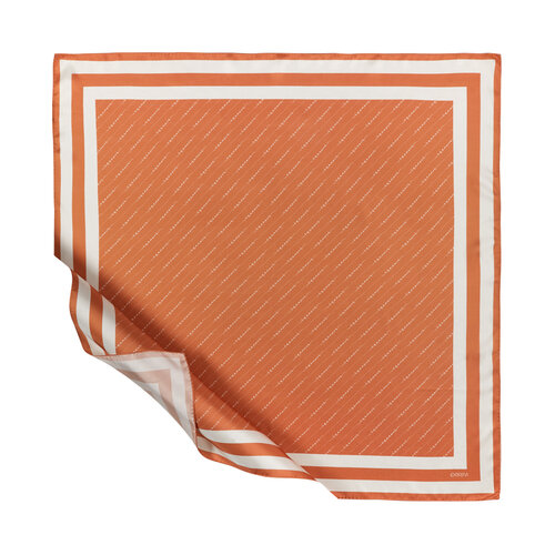 Orange Signature Silk Twill Scarf