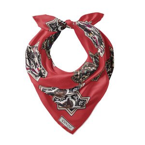 ipekevi - Osmanlı Kırmızısı Selçuklu Saten İpek Mendil (1)