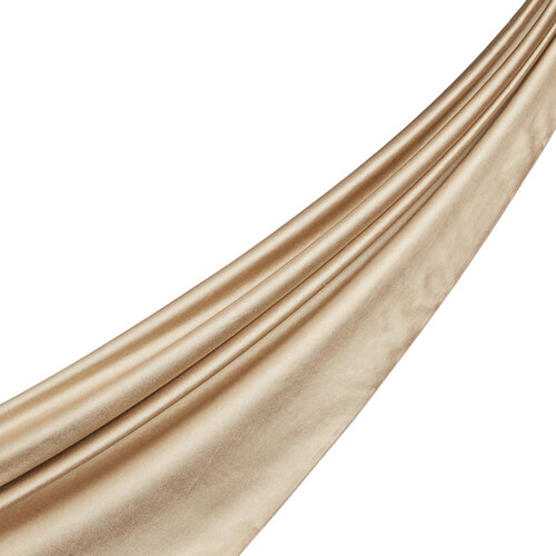 Ottoman Beige Reversible Silk Neck Scarf