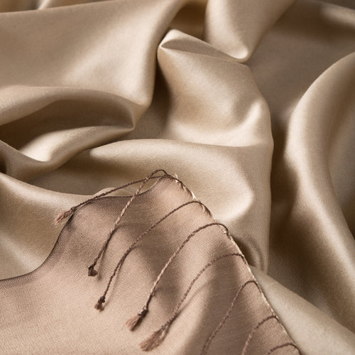 Ottoman Beige Reversible Silk Scarf