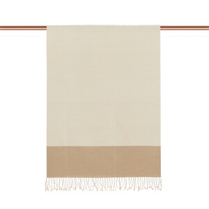 Ottoman Beige Reversible Silk Scarf - Thumbnail