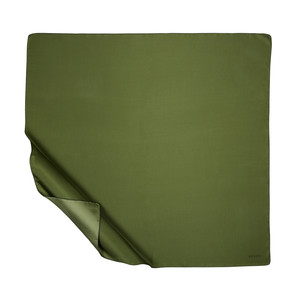 Ottoman Green Plain Silk Twill Scarf - Thumbnail
