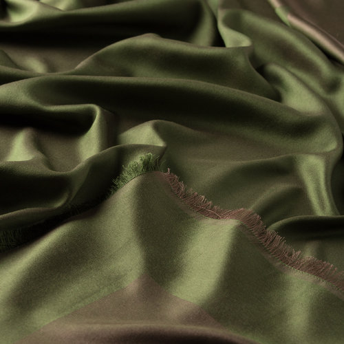 Ottoman Green Reversible Silk Scarf