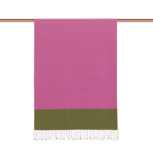 Ottoman Green Reversible Silk Scarf - Thumbnail