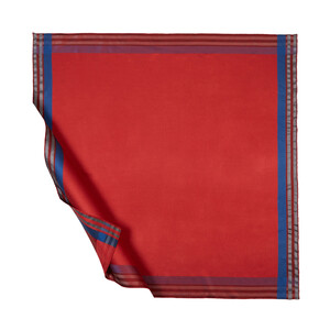 Ottoman Red Frame Silk Scarf - Thumbnail
