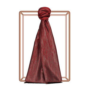 Ottoman Red Lurex Silk Scarf - Thumbnail